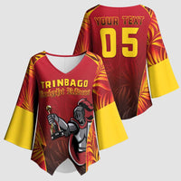 Custom Trinbago Cricket Knight Riders Kimono Sleeve Blouse Go Champs - Wonder Print Shop