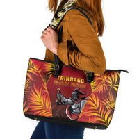 Trinbago Cricket Knight Riders Leather Tote Bag Go Champs - Wonder Print Shop