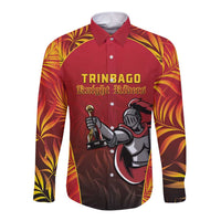 Custom Trinbago Cricket Knight Riders Long Sleeve Button Shirt Go Champs - Wonder Print Shop