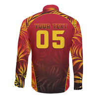 Custom Trinbago Cricket Knight Riders Long Sleeve Button Shirt Go Champs - Wonder Print Shop