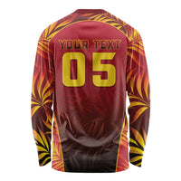 Custom Trinbago Cricket Knight Riders Long Sleeve Shirt Go Champs - Wonder Print Shop