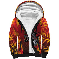 Custom Trinbago Cricket Knight Riders Sherpa Hoodie Go Champs - Wonder Print Shop