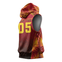 Custom Trinbago Cricket Knight Riders Sleeveless Hoodie Go Champs - Wonder Print Shop