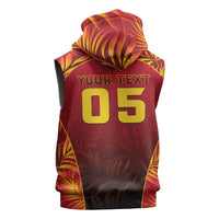 Custom Trinbago Cricket Knight Riders Sleeveless Zip Hoodie Go Champs - Wonder Print Shop