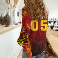 Custom Trinbago Cricket Knight Riders Women Casual Shirt Go Champs - Wonder Print Shop