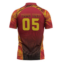 Custom Trinbago Cricket Knight Riders Zipper Polo Shirt Go Champs - Wonder Print Shop