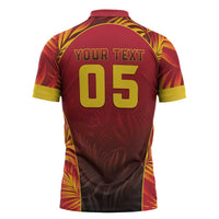 Custom Trinbago Cricket Knight Riders Zipper Polo Shirt Go Champs - Wonder Print Shop