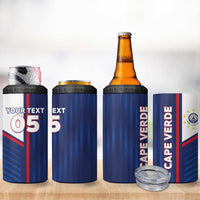 Custom Cape Verde Football 4 in 1 Can Cooler Tumbler Unique Style - Wonder Print Shop