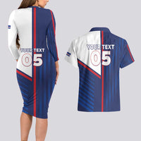 Custom Cape Verde Football Couples Matching Long Sleeve Bodycon Dress and Hawaiian Shirt Unique Style - Wonder Print Shop