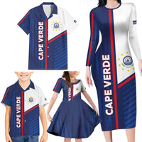 Custom Cape Verde Football Family Matching Long Sleeve Bodycon Dress and Hawaiian Shirt Unique Style - Wonder Print Shop