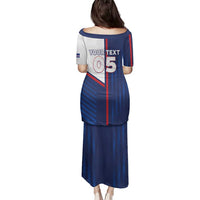 Custom Cape Verde Football Family Matching Puletasi and Hawaiian Shirt Unique Style - Wonder Print Shop