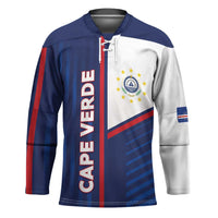 Custom Cape Verde Football Hockey Jersey Unique Style - Wonder Print Shop
