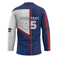 Custom Cape Verde Football Hockey Jersey Unique Style - Wonder Print Shop