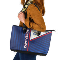 Cape Verde Football Leather Tote Bag Unique Style - Wonder Print Shop