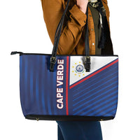 Cape Verde Football Leather Tote Bag Unique Style - Wonder Print Shop