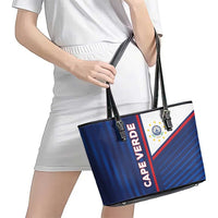 Cape Verde Football Leather Tote Bag Unique Style - Wonder Print Shop