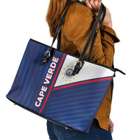 Cape Verde Football Leather Tote Bag Unique Style - Wonder Print Shop