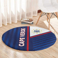 Cape Verde Football Round Carpet Unique Style - Wonder Print Shop