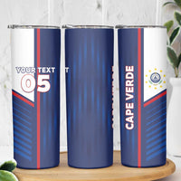 Custom Cape Verde Football Skinny Tumbler Unique Style - Wonder Print Shop