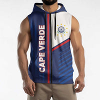 Custom Cape Verde Football Sleeveless Zip Hoodie Unique Style - Wonder Print Shop