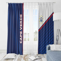 Cape Verde Football Window Curtain Unique Style - Wonder Print Shop