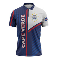 Custom Cape Verde Football Zipper Polo Shirt Unique Style - Wonder Print Shop