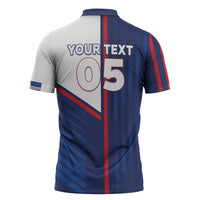 Custom Cape Verde Football Zipper Polo Shirt Unique Style - Wonder Print Shop