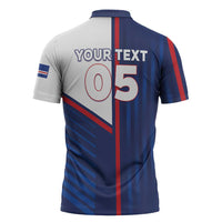 Custom Cape Verde Football Zipper Polo Shirt Unique Style - Wonder Print Shop
