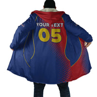 Custom Cape Verde Football Cloak Blue Sharks Make History - Wonder Print Shop
