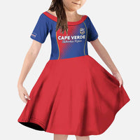 Custom Cape Verde Football Family Matching Long Sleeve Bodycon Dress and Hawaiian Shirt Blue Sharks Make History - Wonder Print Shop