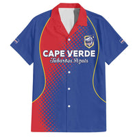 Custom Cape Verde Football Family Matching Puletasi and Hawaiian Shirt Blue Sharks Make History - Wonder Print Shop