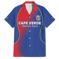 Custom Cape Verde Football Family Matching Short Sleeve Bodycon Dress and Hawaiian Shirt Blue Sharks Make History - Wonder Print Shop