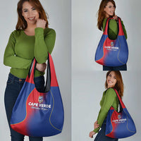 Cape Verde Football Grocery Bag Blue Sharks Make History - Wonder Print Shop