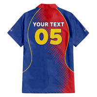 Custom Cape Verde Football Hawaiian Shirt Blue Sharks Make History - Wonder Print Shop