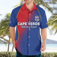 Custom Cape Verde Football Hawaiian Shirt Blue Sharks Make History - Wonder Print Shop