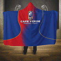 Cape Verde Football Hooded Blanket Blue Sharks Make History - Wonder Print Shop