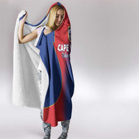 Cape Verde Football Hooded Blanket Blue Sharks Make History - Wonder Print Shop
