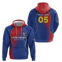 Custom Cape Verde Football Hoodie Blue Sharks Make History - Wonder Print Shop