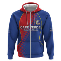 Custom Cape Verde Football Hoodie Blue Sharks Make History - Wonder Print Shop