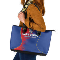 Cape Verde Football Leather Tote Bag Blue Sharks Make History - Wonder Print Shop