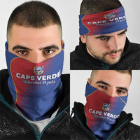 Cape Verde Football Neck Gaiter Blue Sharks Make History - Wonder Print Shop