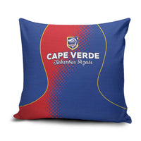 Cape Verde Football Pillow Cover Blue Sharks Make History - Wonder Print Shop