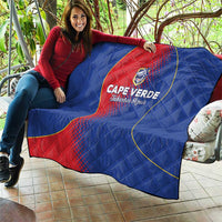 Cape Verde Football Quilt Blue Sharks Make History - Wonder Print Shop