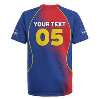 Custom Cape Verde Football Rugby Jersey Blue Sharks Make History - Wonder Print Shop