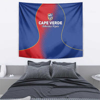 Cape Verde Football Tapestry Blue Sharks Make History - Wonder Print Shop