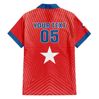 Custom Chile Star Football Family Matching Off Shoulder Maxi Dress and Hawaiian Shirt Vamos La Roja