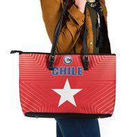 Chile Star Football Leather Tote Bag Vamos La Roja