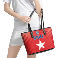 Chile Star Football Leather Tote Bag Vamos La Roja