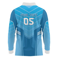 Custom Uruguay Football Long Sleeve Polo Shirt Unique Style