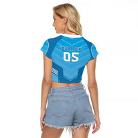 Custom Uruguay Football Raglan Cropped T Shirt Unique Style